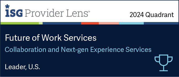 ISG Provider Lens Collaboration and Next-gen Experience Services 2024 badge