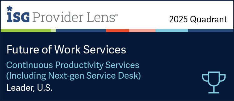 ISG Leader - Continuous Productivity Services(including Next- gen Service Desk) – US – 2024 badge