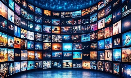 TV broadcasting room