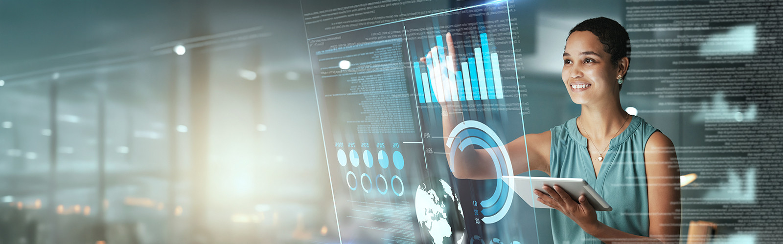 Dashboard showing AI-driven marketing campaign performance metrics