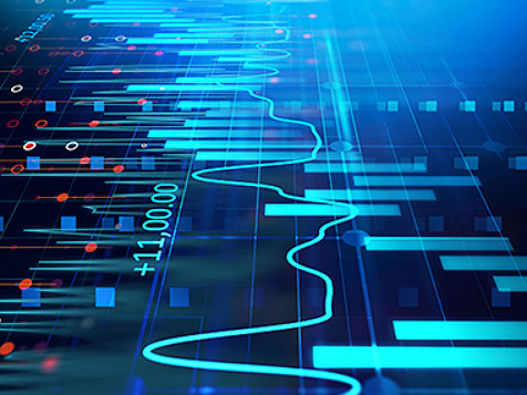 digital graphs and line charts