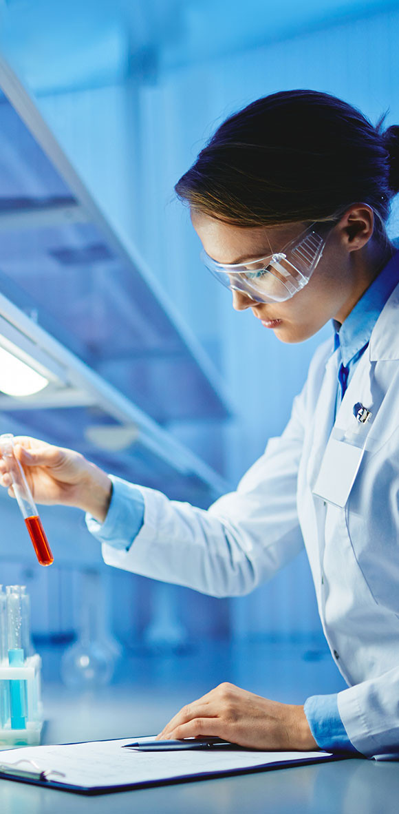 scientist testing in a lab