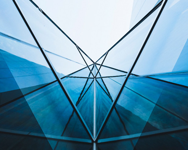 Modern glass building architecture