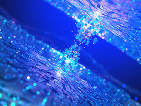 Image depicting data transfer between two chip boards