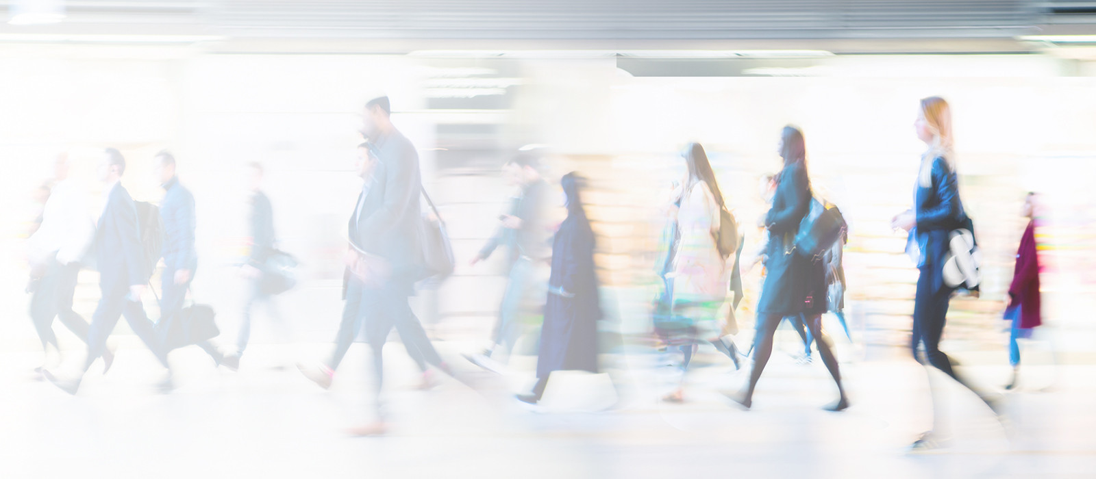 busy pedestrians walking