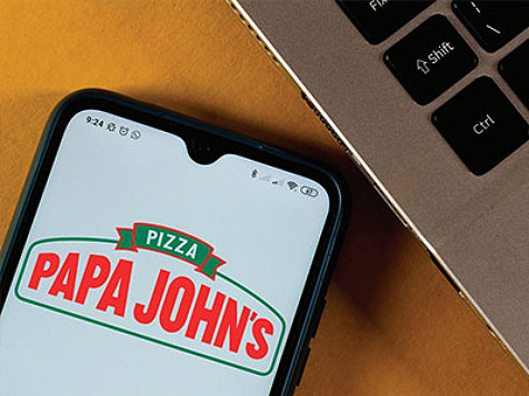 PAPA johns app på mobil