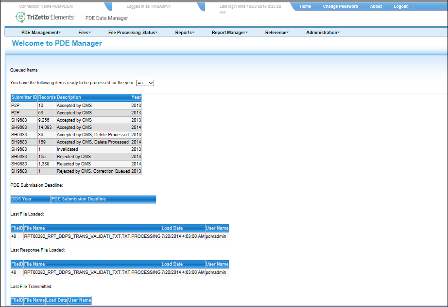 pde data manager sample