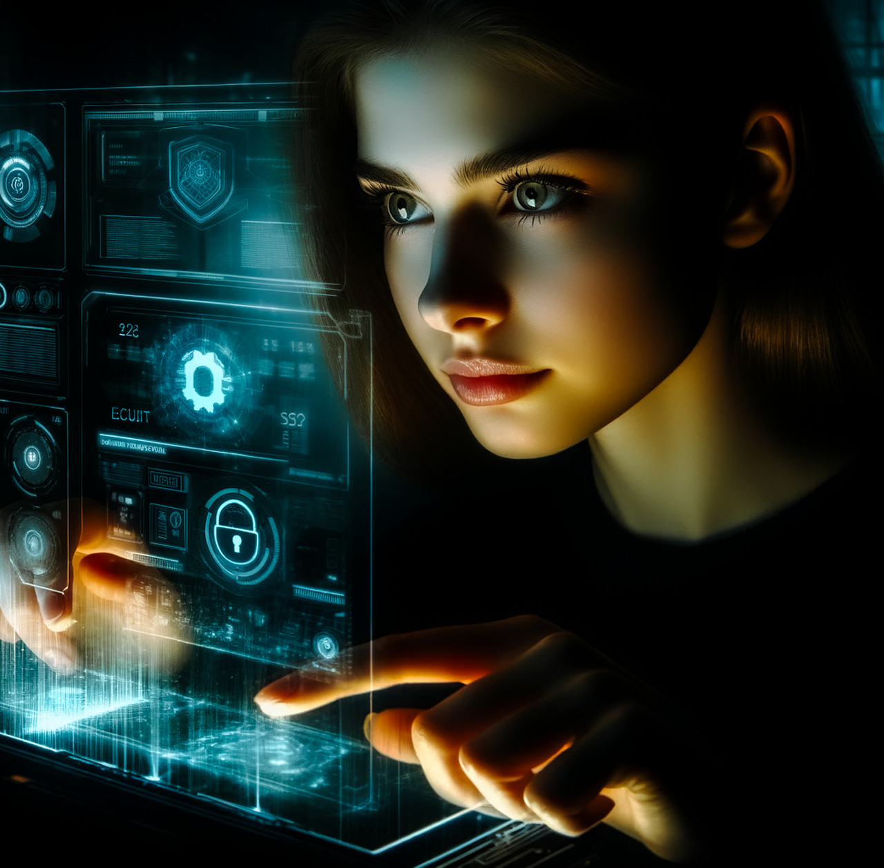 A Close-up of a Hispanic Electrician Working on a Circuit Board