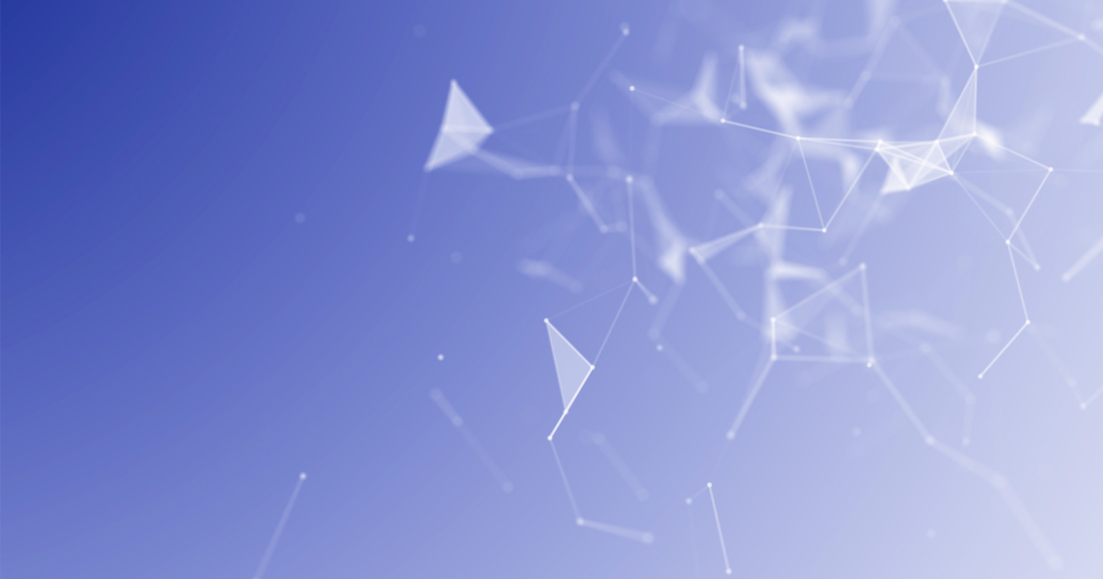 Digital network on a blue background