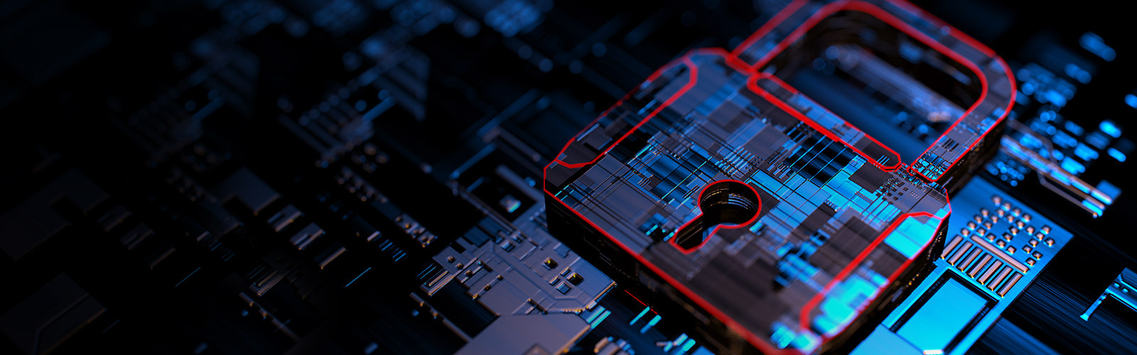 Visuel de cadenas sur un circuit imprimé