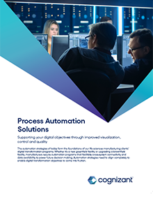 Imagen de portada del folleto de soluciones de automatización de procesos.