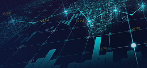 Statistiske data på en skjerm