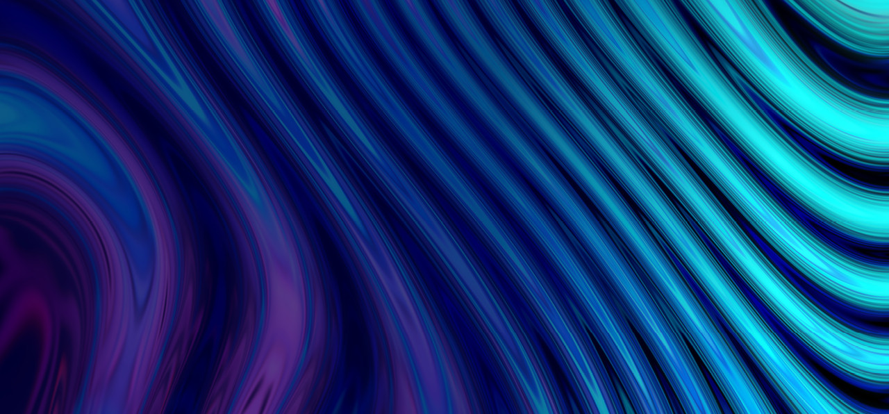 parallel wave patterns of blue strips