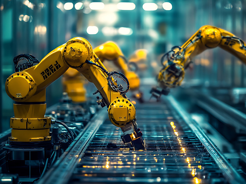 Robo machine working in Industry