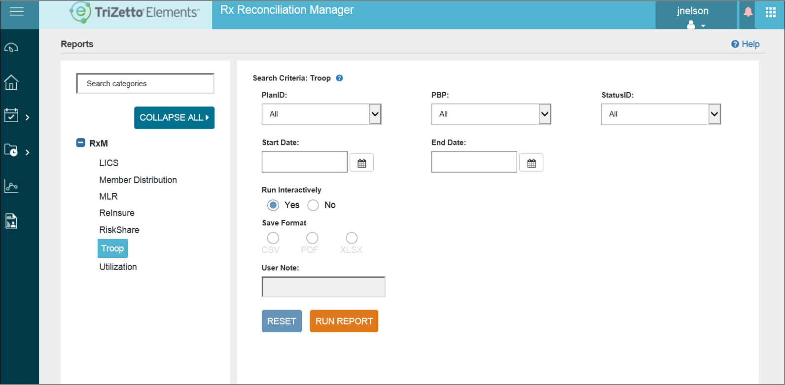 Rx reconciliation manager