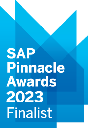 Logo der Finalisten der SAP Pinnacle Awards 2023