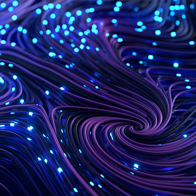 abstrakt bilde av flerfargede ledninger