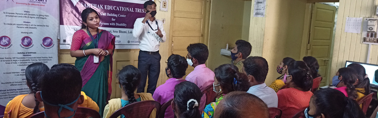 Students are listening to the teacher