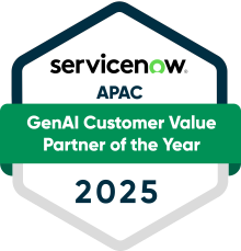 Servicenow APAC GenAI Customer Value Partner of the Year 2025