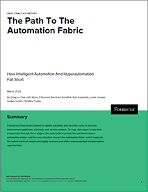 the path to the automation fabric