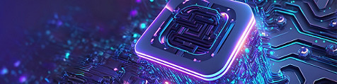 cutting-edge electronics board illuminated with advanced lighting technology