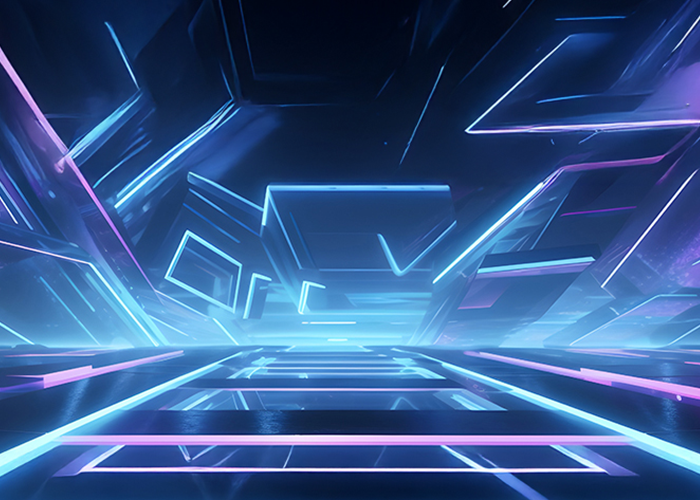 Abstract image of space room