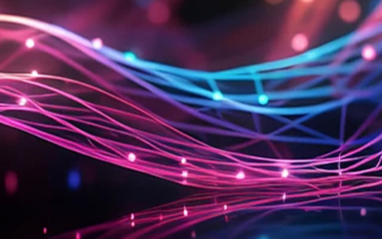 Lines are connected to the nodes
