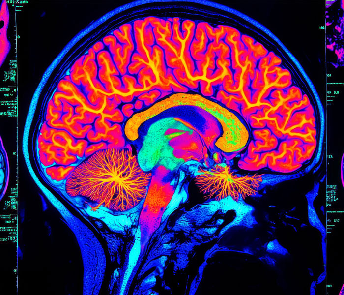 MRI scanned image of brain