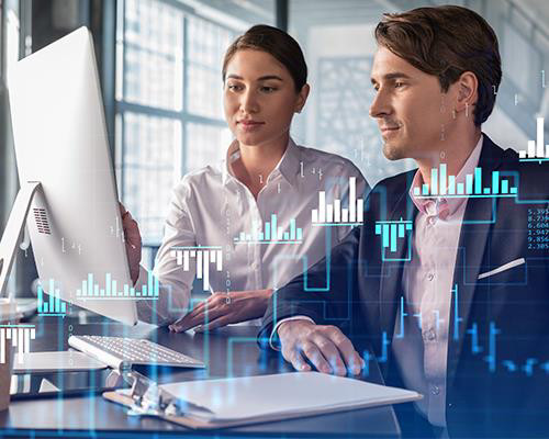 An AI showing information of cars running on a highway