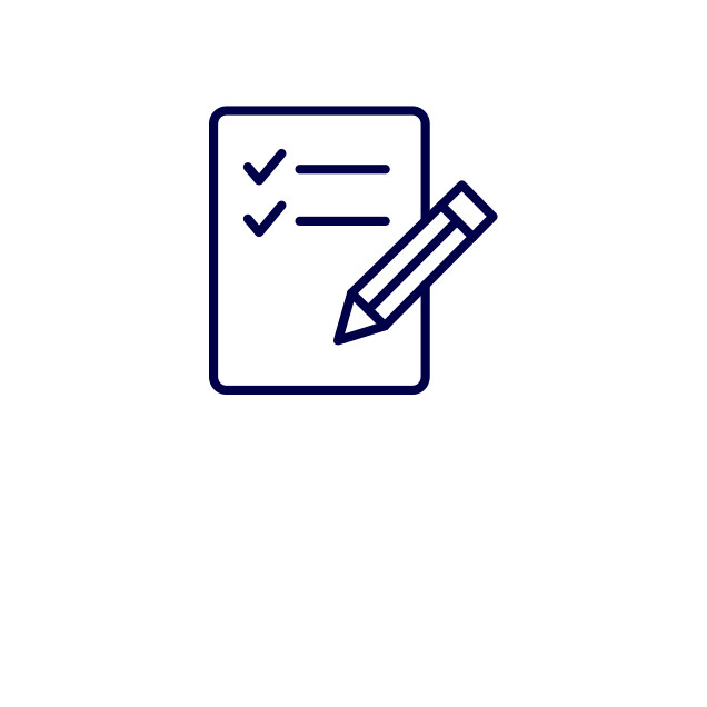 Checklist and pencil icon