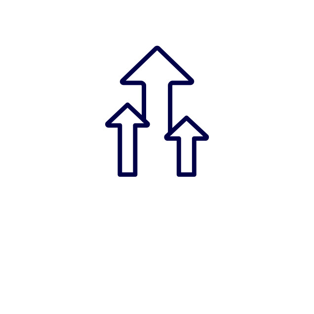 Upward arrows icon
