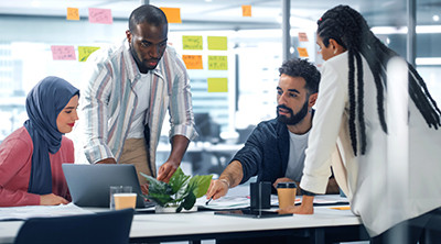 Office Conference Room Meeting: Diverse Team of Young Investors, Workers, Developers work on Creative e-Commerce Digital Startup. Group of Multi-Ethnic Business Professionals work on Product Strategy; Shutterstock ID 2101929508; purchase_order: 1; job: GBC; client: India; other: 